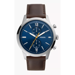 Uhrenarmband Fossil FS5549 Leder Braun 24mm